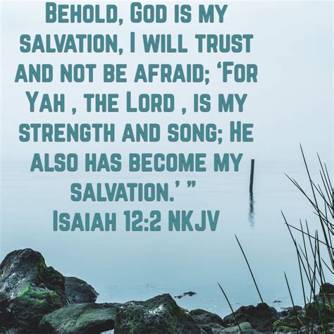 Isaiah 122 Bible Quotes Bible Verses Isaiah 12 2 Solemn Nkjv