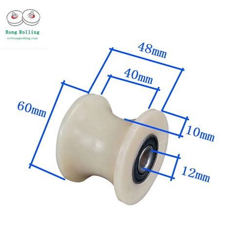 Sliding Grooved Nylon Roller Diameter Mm Thickness Mm U Groove