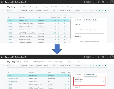 Business Central Wave Bc New Features Access Attachments On