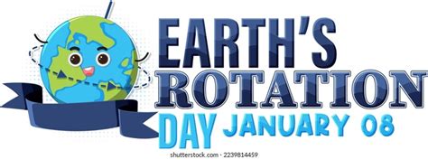 Happy Earths Rotation Day Banner Design Stock Vector Royalty Free