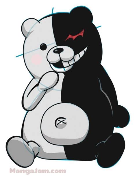 How To Draw Monokuma From Dangan Ronpa Danganronpa Cute Anime