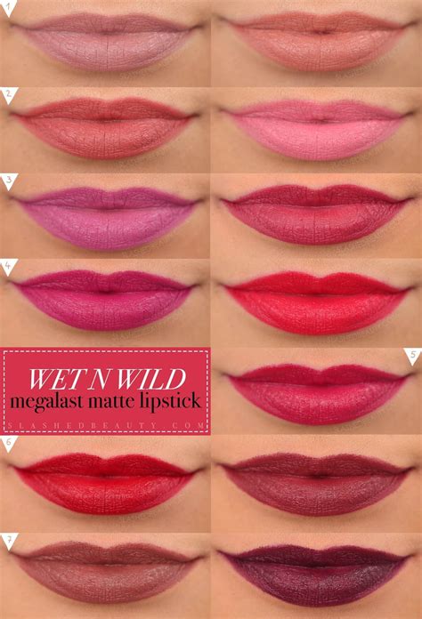 SWATCHES Wet N Wild Megalast Matte Lipsticks Slashed Beauty Wet