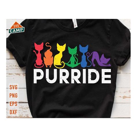 Pride Cat Colorful LGBT Purride Svg Happy Purride Svg Gay Inspire