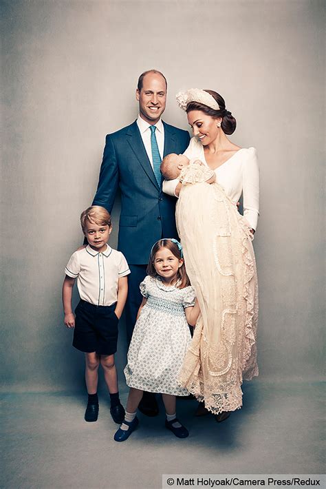 Prince George Princess Charlotte In Prince Louis Christening Photos