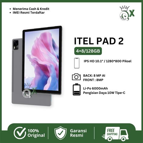 Jual Itel Pad 2 4gb128gb 101hd Ips Screen 6000mah Garansi Resmi