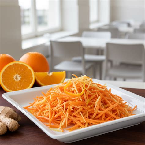 Carottes râpées à l'orange et gingembre | Recette Restauration Collective