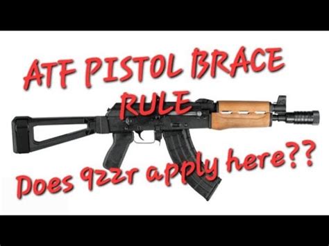 Atf Pistol Brace Rule R Fixing A Mistake Youtube