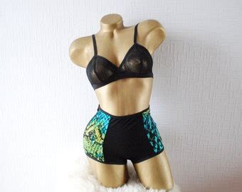 Snake Print Lingerie Etsy
