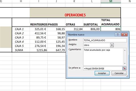 Excel Asignaci N De Nombres Inform Tica Cotidiana