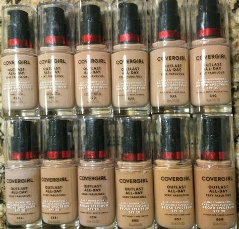 Covergirl 3 In 1 Foundation Swatches