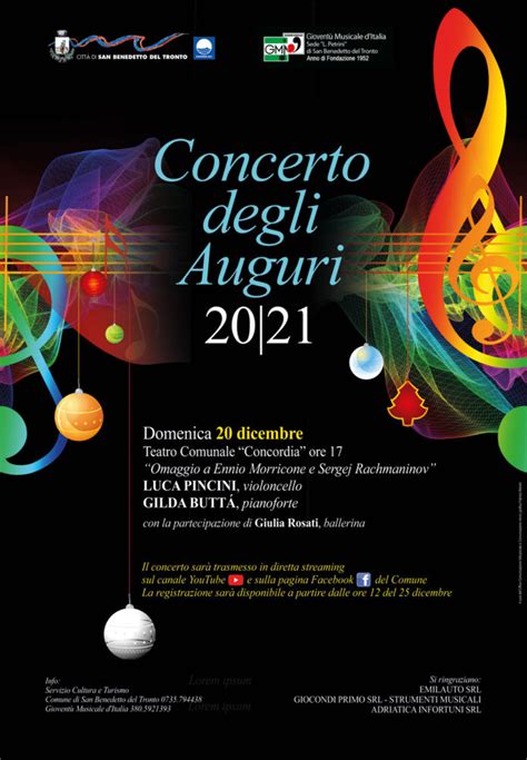 Concerto Degli Auguri In Diretta Streaming A San Benedetto I