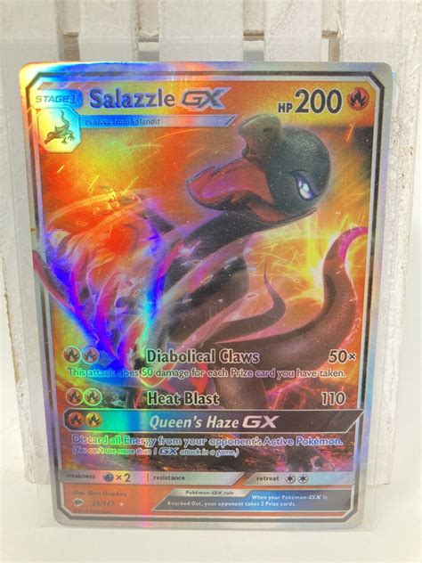 Salazzle Gx Ultra Rare Burning Shadows Pok Mon Tcg Near