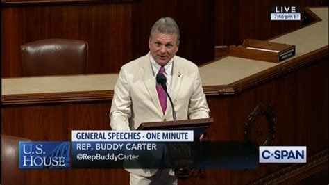 Rep Carter Delivers One Minute Speech Youtube