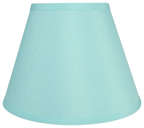 Aspen Creative 58906 Hardback Empire Shape Uno Lamp Shade Light Blue 5 X9 X7 Contemporary