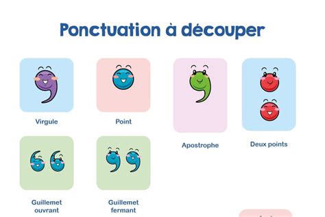 Signes De Ponctuation à Découper