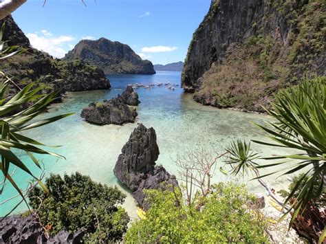 Cadlao Lagoon Bacuit Archipelago El Nido Palawan Philippines Stock Image Image Of Asian