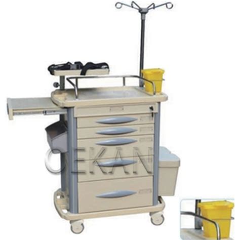 Exquisite Hospital Furniture ABS Medical Nursing Trolley Anesthesia