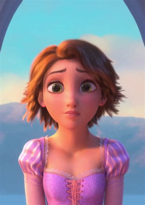 Short brown hair | Rapunzel short hair, Tangled movie, Rapunzel