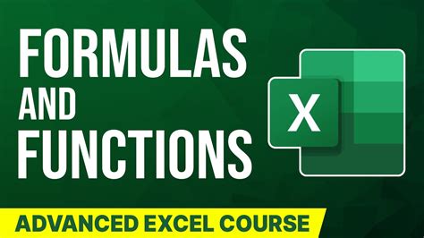 Advanced Excel Formulas List And Functions With Examples And Importance Internshala Youtube