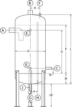 Standard Vertical Accumulator M M Refrigeration Inc