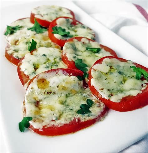 Broiled Blue Cheese Tomatoes: 10 Minutes and 4 Ingredients! - Went Here 8 This