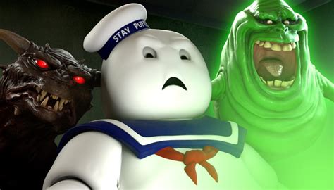 LEGO Stay Puft Marshmallow Man Fighting The Ghostbusters