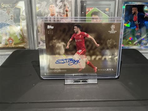 Diogo Jota 1 1 Autograph Topps Champions League Simplicidad 2021 22