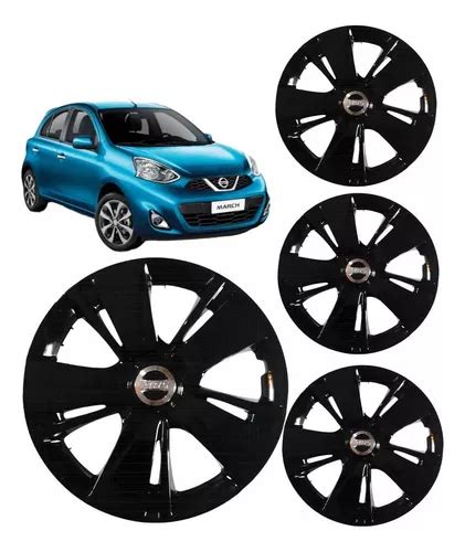 Tapones Tapas Polveras Tipo Original Nissan March Rin Neg Meses