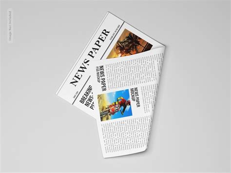 Mockup de periódico Archivo PSD Premium