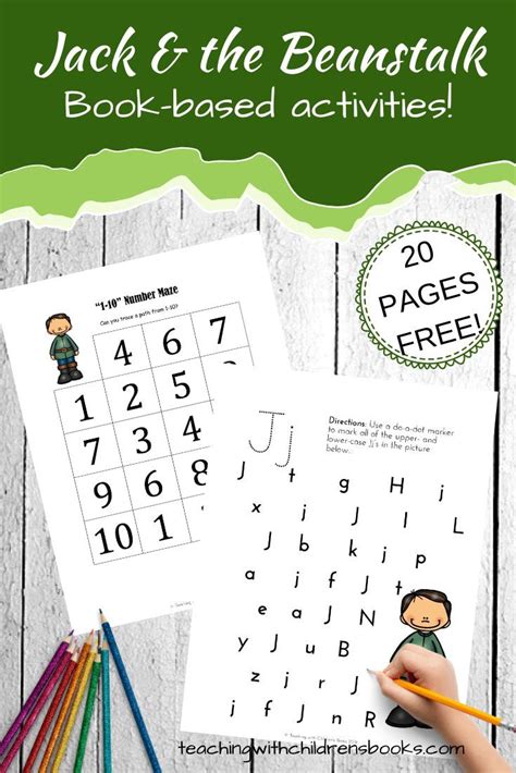 Free Printable Jack And The Beanstalk Activities For Kids Jack And