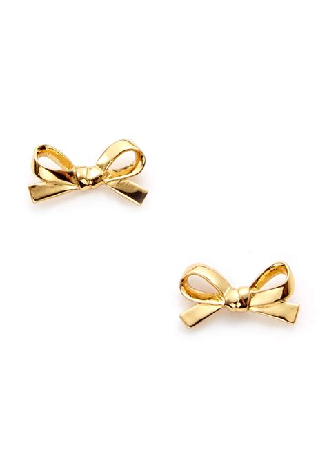 Kate Spade Skinny Mini Bow Stud Earrings Ideel Stud Earrings