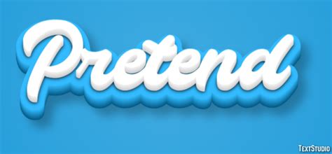 Pretend Text Effect and Logo Design Word