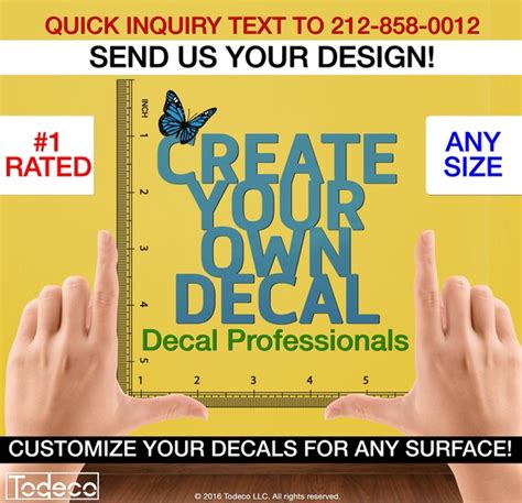 Custom Decal Logo Wall Decal Custom Wall Sticker Custom | Etsy