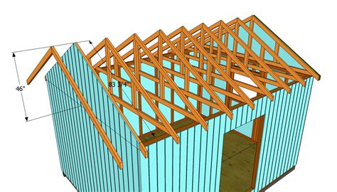 How To Build A Roof For A 12x16 Shed Howtospecialist How To Build