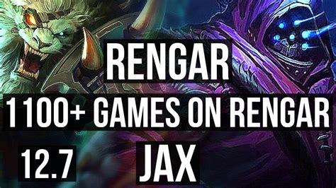 Rengar Vs Jax Top 2 9m Mastery 12 1 2 7 Solo Kills 1100 Games