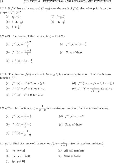 Composite Function Worksheet Answer Key Function Worksheets