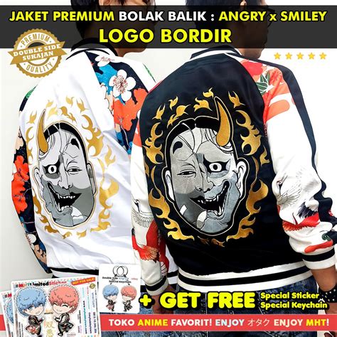 Jual Jaket Smiley Angry Souta Nahoya Kawata Brothers Tokyo Revengers