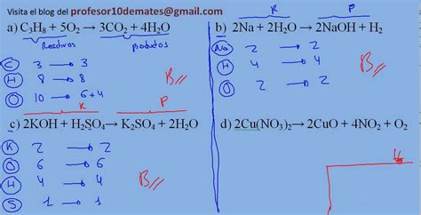 Balanceo De Ecuaciones Quimicas Ejercicios Resueltos Pdf