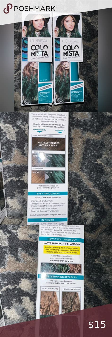 Loreal Paris Colorista Semi Permanenttemporary Hair Color Teal