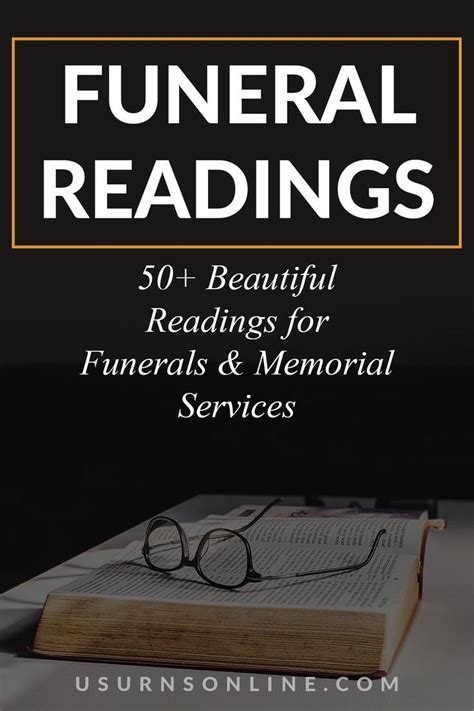 50 Best Funeral Readings Funeral Readings Memorial Service Program