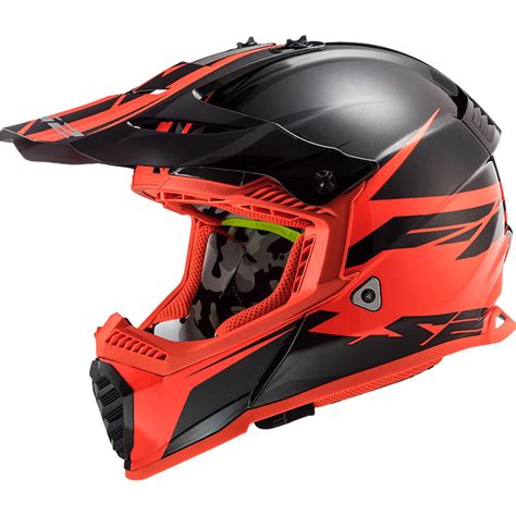 Kask Ls Mx Fast Evo Roar Czarno Czerwony Opinie I Cena Moto Abc Pl