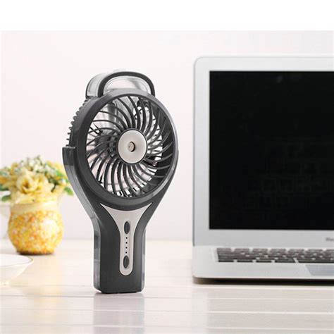 Portable Mini Cooling Fan Hand Held Humidifier Misting Fan Water Spray