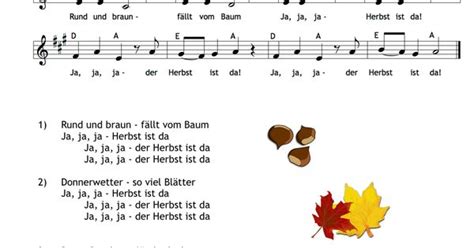 Ja ja ja der Herbst ist da ein Lied für alle Jahreszeiten aus