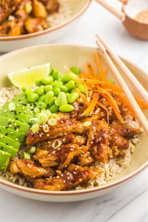 Easy Teriyaki Chicken Bowl Little Sunny Kitchen