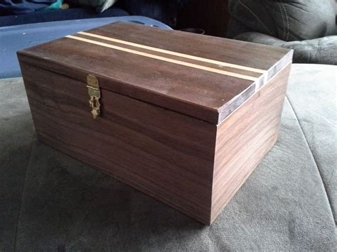 Hand Crafted Walnut Jewelry Box By Woodplank Wishes Sawdust Dreams