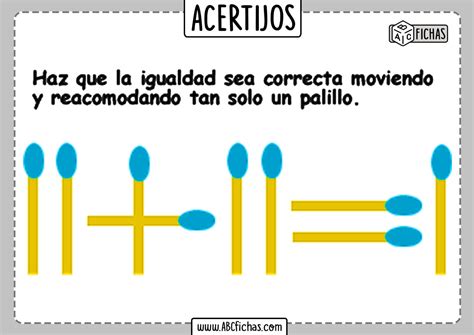 Acertijos Matemáticos Fáciles Para Niños PARA IMPRIMIR