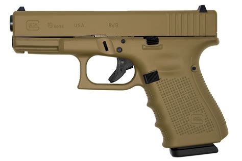 Shop Glock Gen Mm Round Pistol With Tactical Coyote Tan