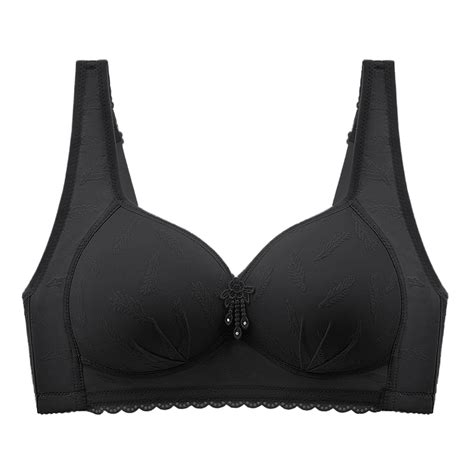 Peaskjp Womens Plus Size Bras For Women Double Support Wireless Bra