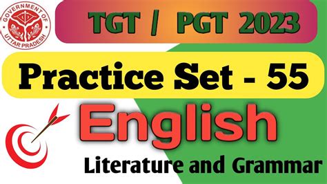 Practice Set 55 English Literature And Grammar Questions For Tgt Pgt