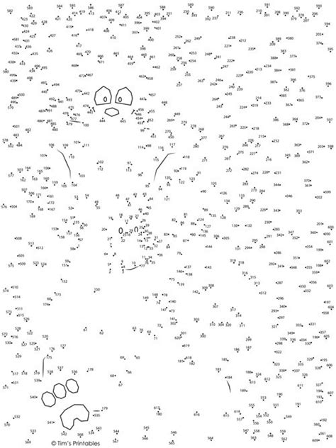 Panda Bear Dot To Dot Connect The Dots Pdf Dots Etsy